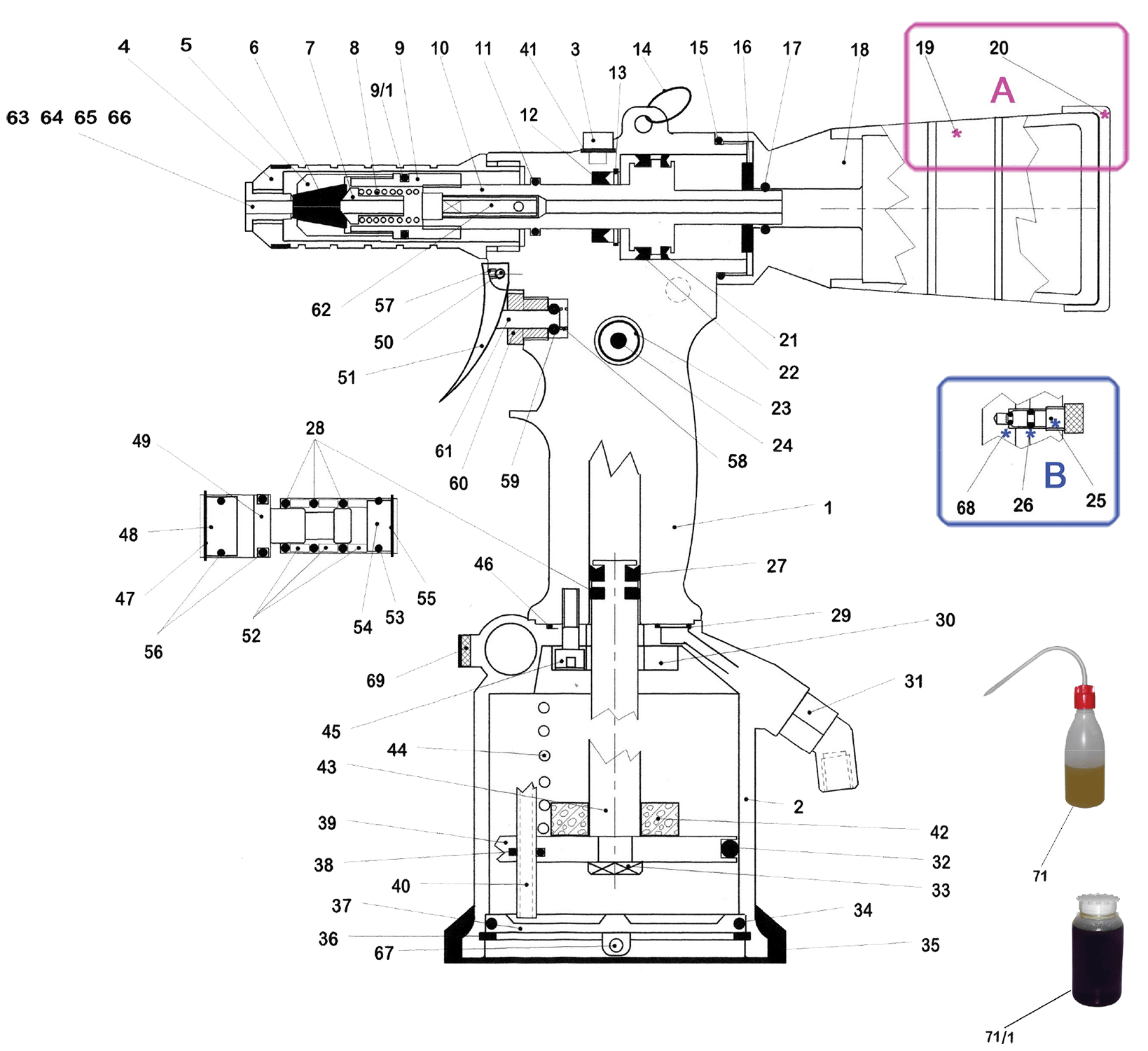 Схема деталей RIV 505